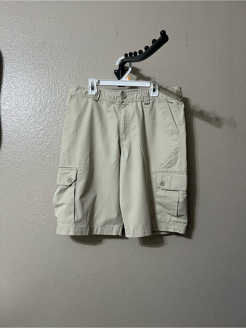 Polo Ralph Lauren Boys Beige Cargo Chino Shorts Sz-20 Cotton
Twill Flat Front